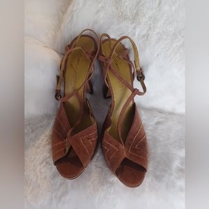 Imagine by Vince Camuto Brown Suede Heels
